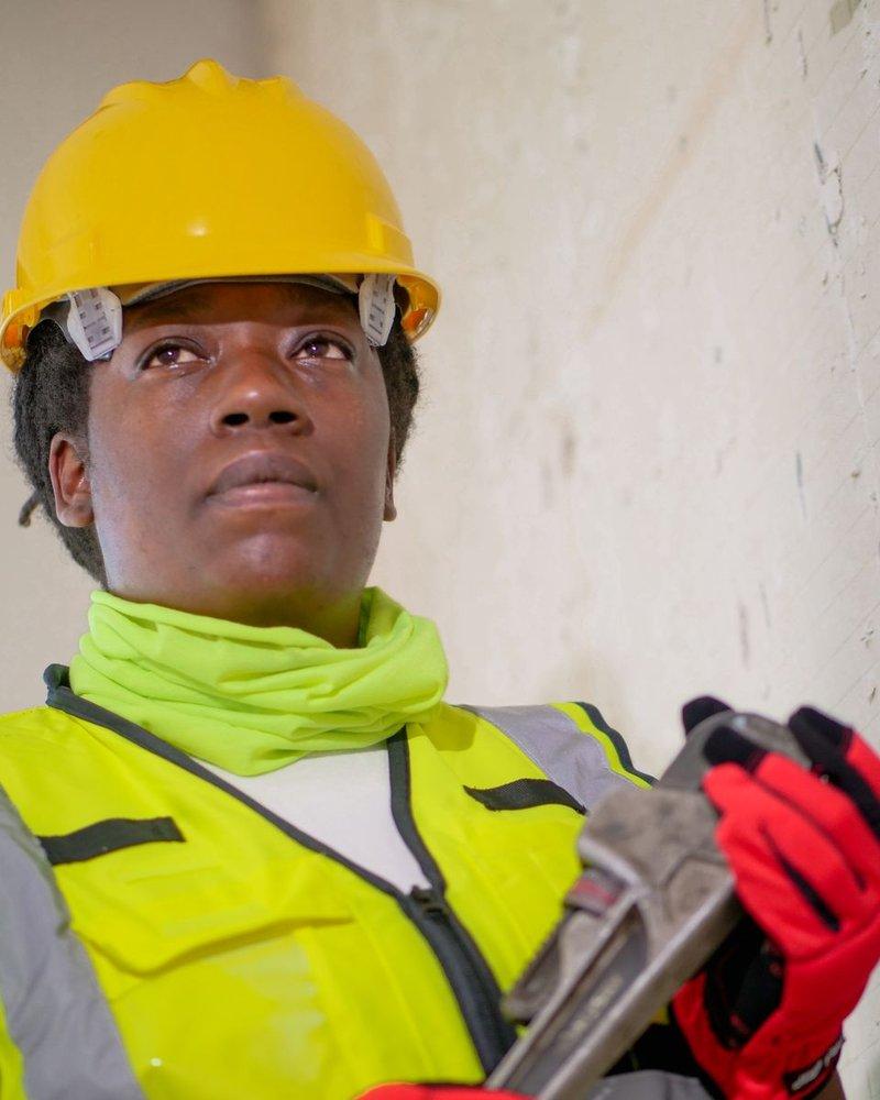 Field technician on a commercial job site